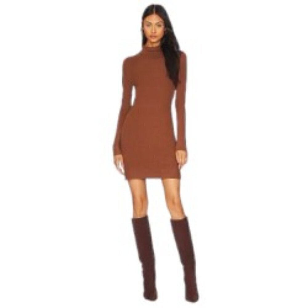 Line & Dot Reiss Mini Dress in Chocolate